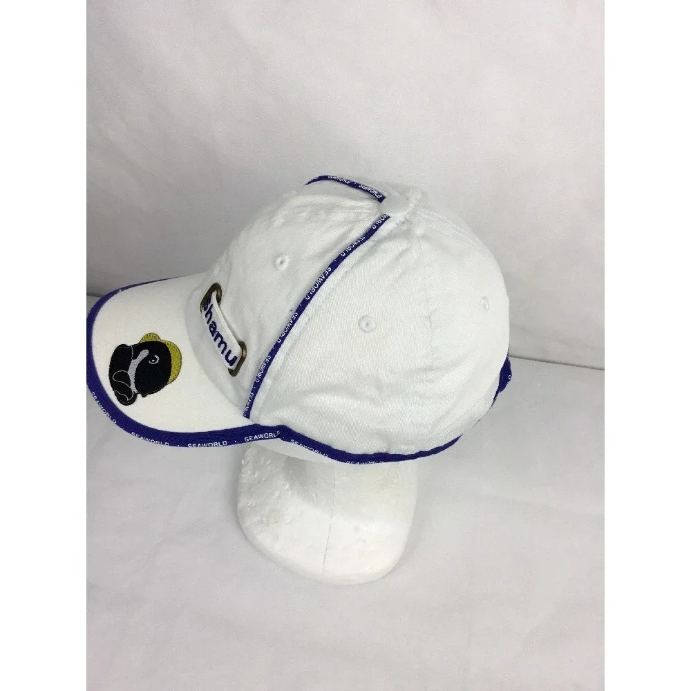 SeaWorld Shamu Whale Baseball Cap Toddler Kids White Blue Theme Park Hat